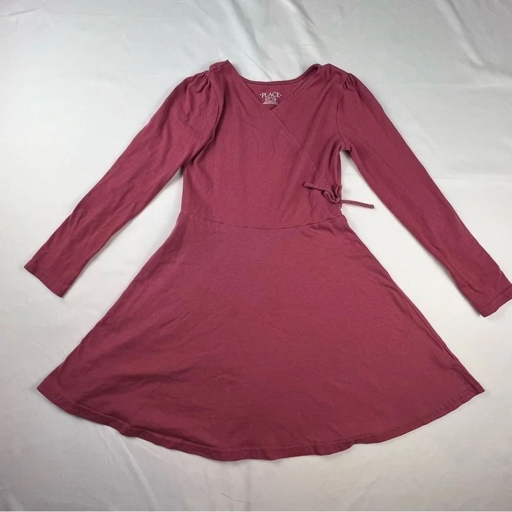 The Children’s Place - Girl’s Dress - Pink (Dusty Rose) Medium (7/8)
